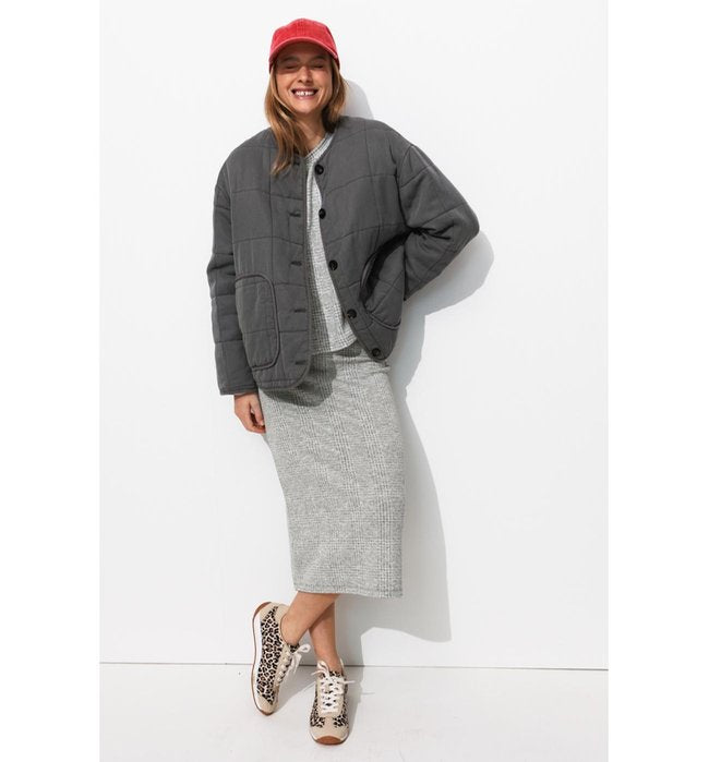 Jupe Midi à Carreaux Femme - Multicolore Carreaux