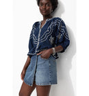 Mini-jupe Short en Jean Femme - Jeans Uni Fonce