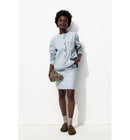 Jupe Courte en Jean Rayé Femme - Multicolore Raye
