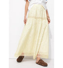 Jupe Jupon Broderie Anglaise - Naturel Uni Clair