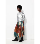 Luna Jupe Plissée Femme - Multicolore Imprime