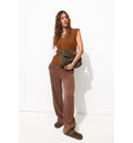 Jersey calado para mujer, color liso, gris oscuro