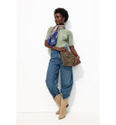 Pull Manches Courtes - Kaki Uni Clair