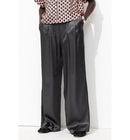 Billy Pantalon en Satin Femme - Gris Uni Fonce
