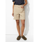 Short Uni en Toile Femme - Naturel Uni Clair