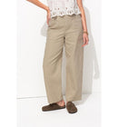 Pantalon en Toile Femme - Naturel Uni Clair