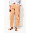 Pantalon Balloon en Toile - Rose Uni Colore