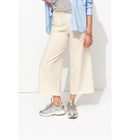 Pantalon Large et Court Femme - Naturel Uni Clair