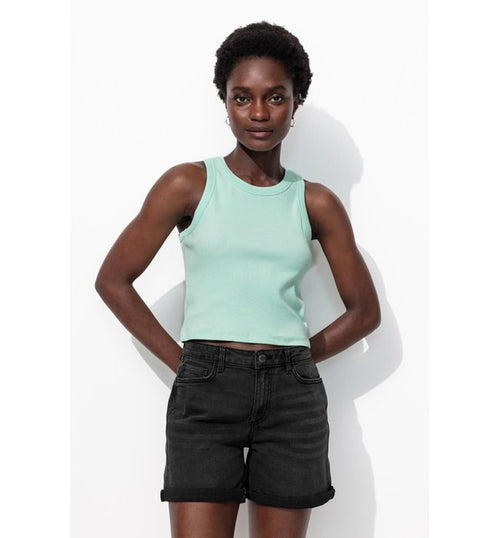 Short en Jean Femme - Jeans Uni Clair