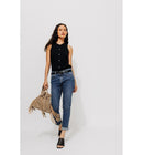 Lucien Jean Girlfriend Femme - Jeans Uni Fonce