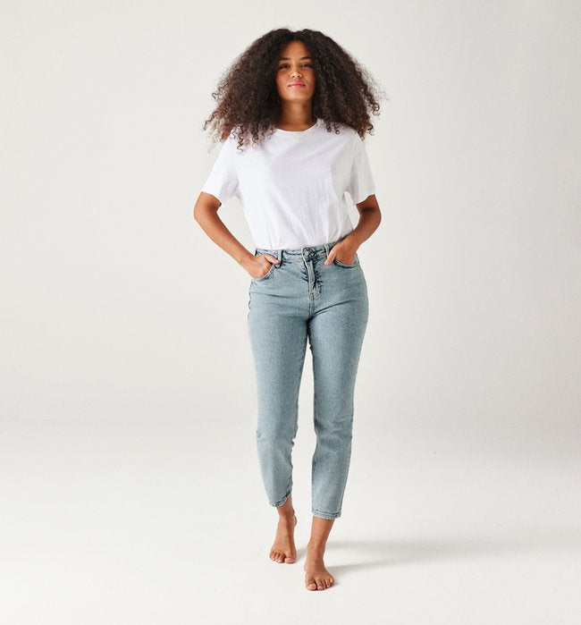 Gaston Jean Slim Cropped Femme - Jeans Uni Clair