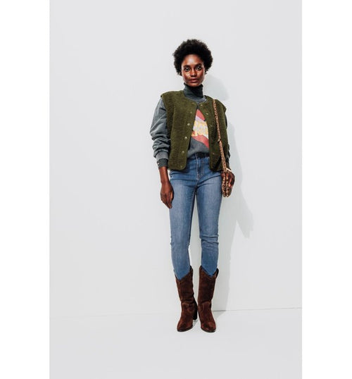 Gaspard Jean Skinny Femme - Jeans Uni Fonce