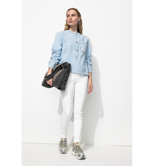 Jean Skinny Femme Gaspard - Blanc Uni Clair