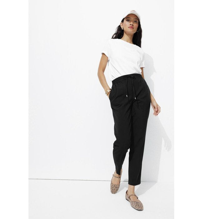 Pantalon Jogpant Femme - Noir Uni Fonce