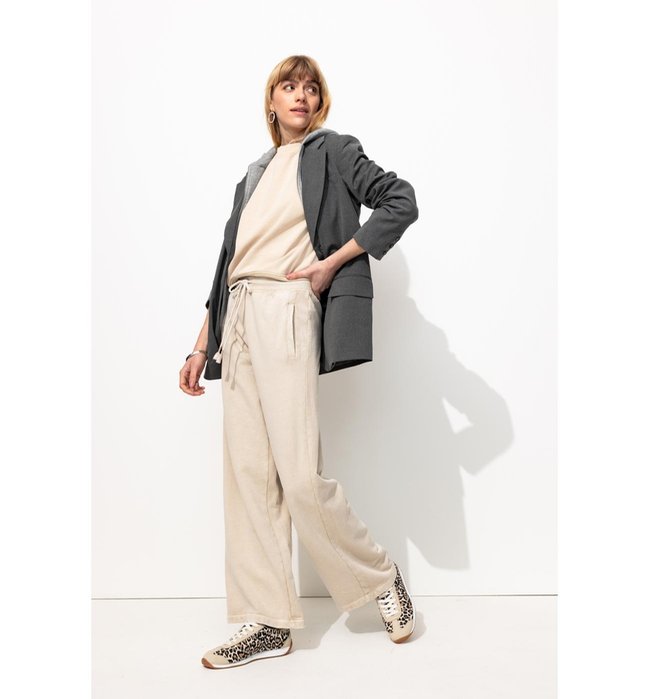 Pantalon de Jogging Large - Naturel Uni Clair
