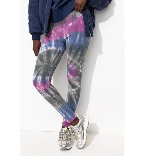 Leggings Tie & Dye Femme - Multicolore Imprime