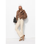Eugene Jean Flare Femme - Naturel Uni Clair