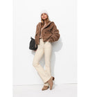 Eugene Jean Flare Femme - Naturel Uni Clair