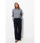 Pantalon Large Version Longue - Bleu Uni Fonce