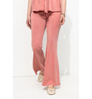 Pantalon en Jersey Fluide - Rose Uni Colore