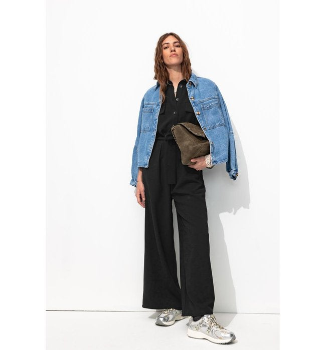 Combinaison-pantalon Femme - Noir Uni Fonce