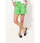 Short en Molleton Uni Femme - Vert Uni Colore