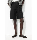 Bermuda Chic en Lyocell - Noir Uni Fonce