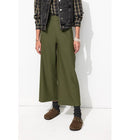 Pantalon Large Cropped - Kaki Uni Fonce