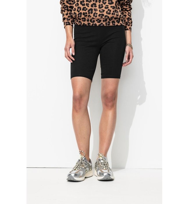 Legging "cycliste" Léopard - Noir Uni Fonce
