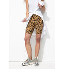Legging "cycliste" Léopard - Marron Imprime