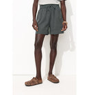 Short en Lyocell Femme - Gris Uni Fonce