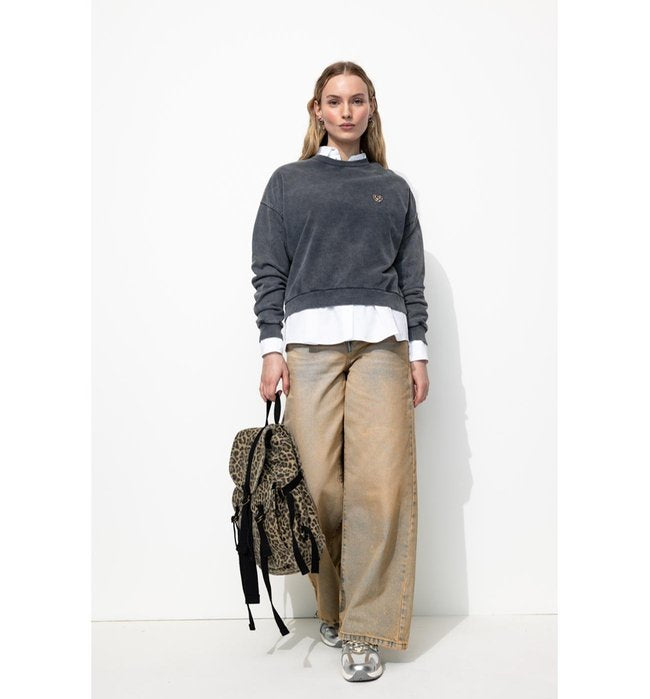Jean Large Délavé Teinté - Jeans Uni Clair