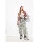 Jean Workwear Taille Haute - Jeans Uni Clair