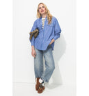 Jean Droit 7/8è Femme - Jeans Uni Fonce