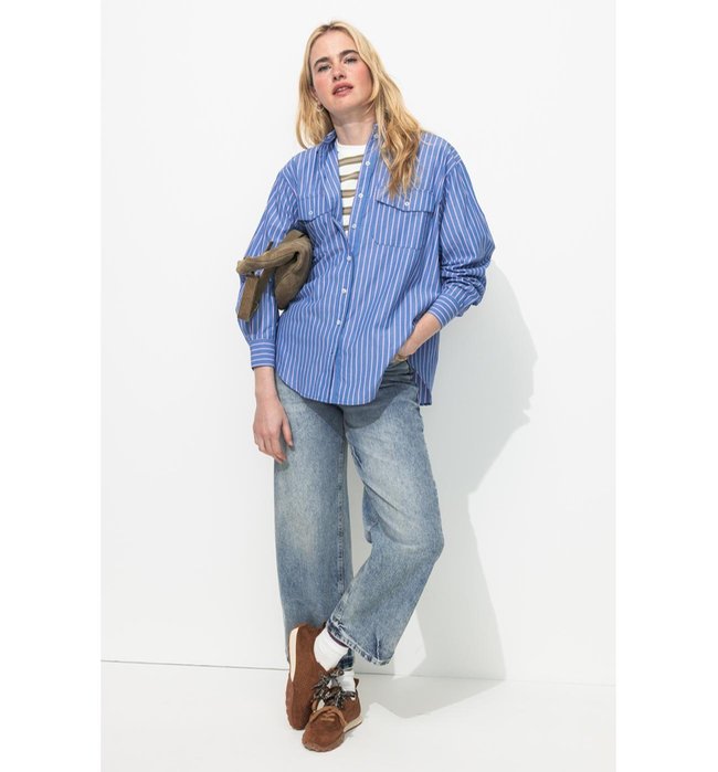 Jean Droit 7/8è Femme - Jeans Uni Fonce