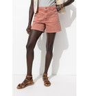 Short en Jean de Couleur Femme - Rose Uni Colore