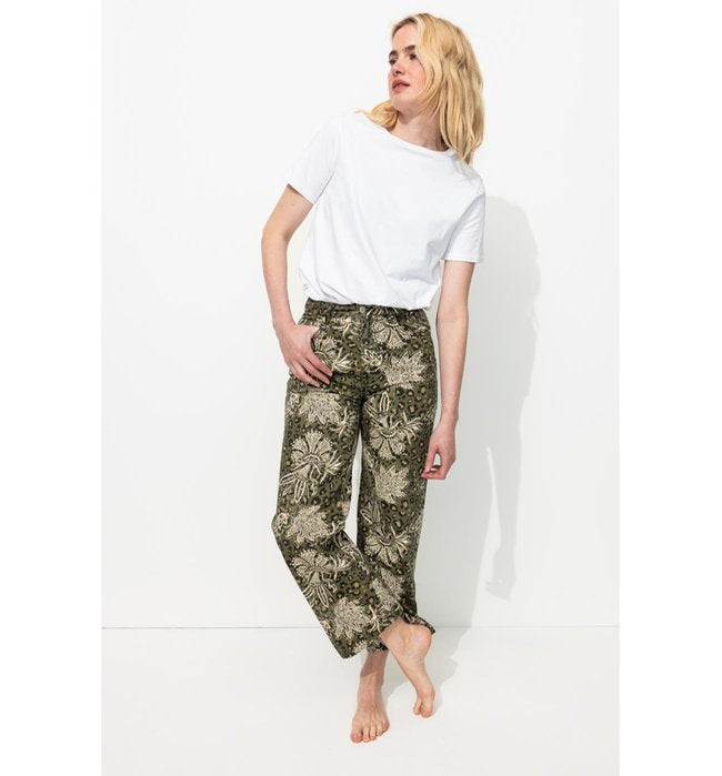 Pantalon Imprimé Femme - Kaki Imprime
