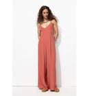 Combi-pantalon à Bretelles - Marron Uni Clair