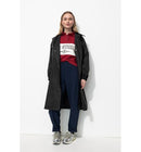 Trench Coupe-vent Femme - Bleu Uni Fonce