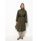 Trench Coupe-vent Femme - Naturel Uni Clair