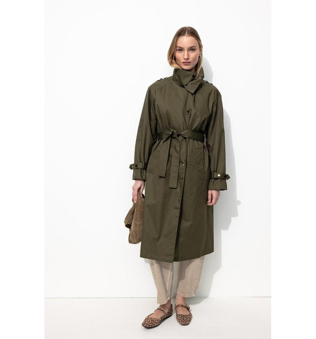 Trench Coupe-vent Femme - Naturel Uni Clair