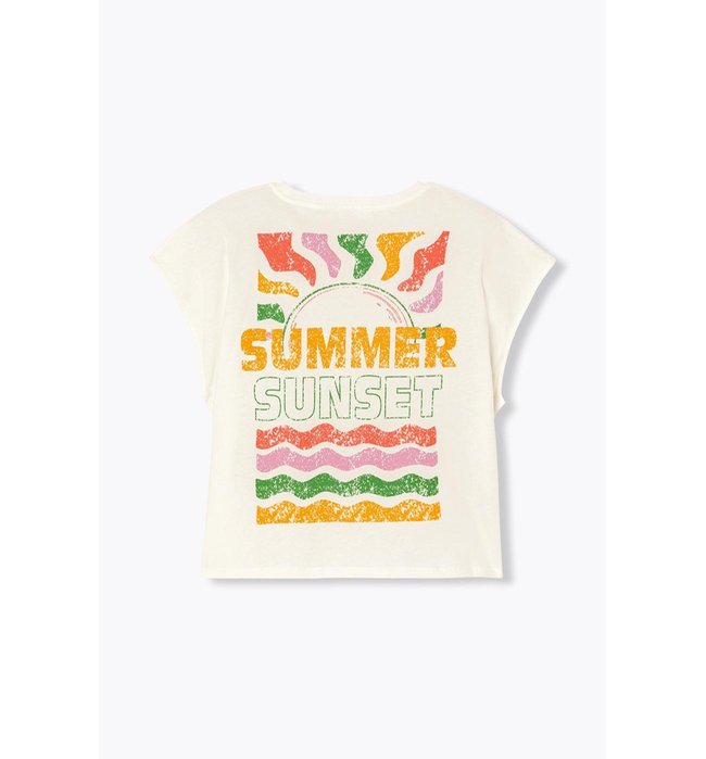 T-shirt Motif Devant et Dos - Naturel Imprime