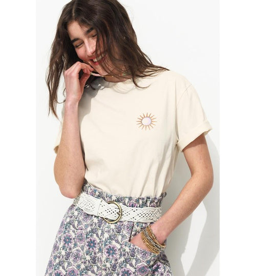 T-shirt à Motifs Femme - Naturel Imprime