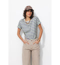 T-shirt Rayé Femme - Naturel Raye