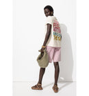 T-shirt à Message Dos Femme - Naturel Imprime