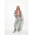 Teddy sans Manches en Molleton - Rose Uni Colore