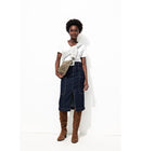 T-shirt Col V Femme - Blanc Uni Clair