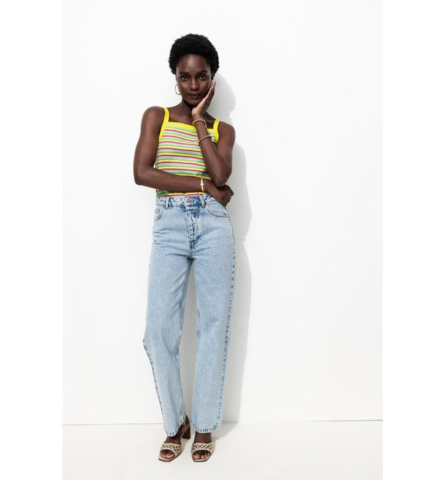 Débardeur Rayé Fluo - Multicolore Raye