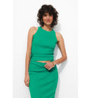 Débardeur Côtelé Femme - Vert Uni Colore