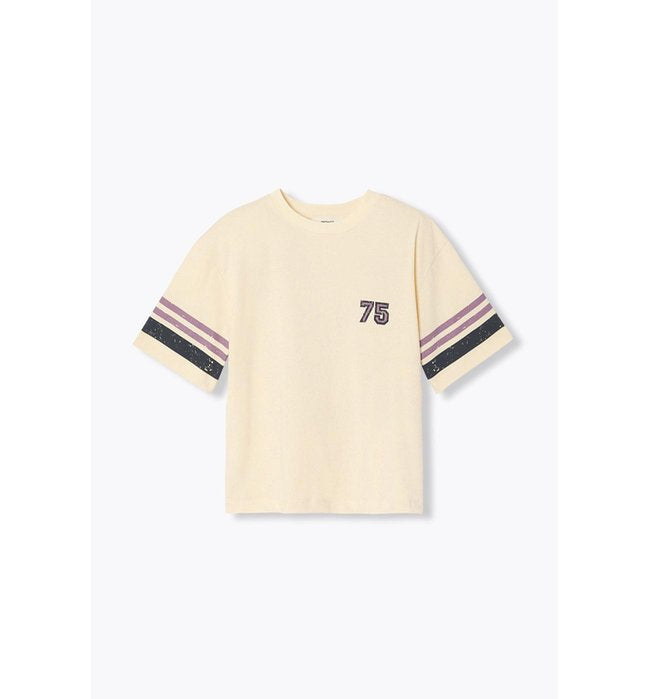 T-shirt Motif Dos Femme - Naturel Imprime